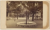 Berlin. Kroll's Garten, der Springbrunnen und die grosse Allee. by Charles Henri Plaut