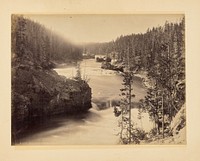 Rapids of the Yellowstone Above the Falls by John K Hillers