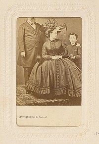 Napoleon III, Empress Eugenie & Eugene Louis Jean Joseph Bonaparte by Sergei Luvovich Levitsky