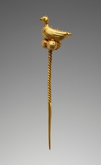 Pin with a Dove Finial