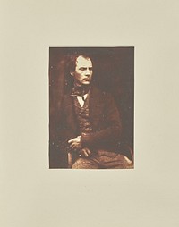 Portrait of a man by Hill and Adamson