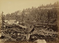 Summit Station with West End of Tunnel, C.P.R.R. by Carleton Watkins