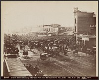 Union Mass Meeting, Market, Post and Montgomery Sts., S.F., Cal. by Carleton Watkins