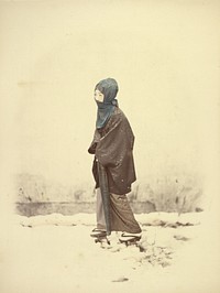 Woman in Winter Dress by Felice Beato