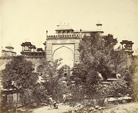 Akbar's Tomb at Secundra, near Agra by Felice Beato and Henry Hering