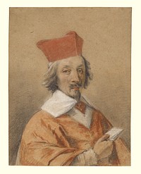 Portrait of Armand-Jean du Plessis, Cardinal de Richelieu by Simon Vouet