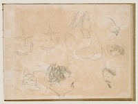Caricature Sketches by Edgar Degas
