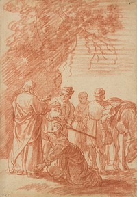 The Prophet Elisha and the Shunammite Woman by Claes Cornelisz Moeyaert