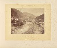 Gotthardbahn: Landschaft unterhalb Giornico by Adolphe Braun and Cie