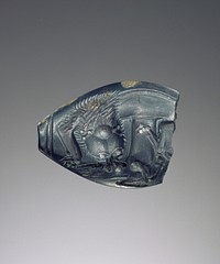 Fragmentary amygdaloid engraved seal