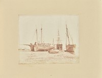 Smacks and Vessels on the Beach, Shoreham by Samuel Buckle