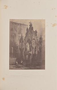Tomb of the Scaligers, by S. Prout by Caldesi and Montecchi