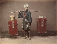 Street Amazake Seller by Kusakabe Kimbei