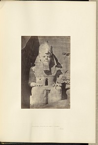 Colossel Figure at Abou Simbel, Nubia by Francis Frith