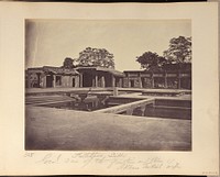 Futtehpore Sikri. General View of the Fountains and Palace of Akbars [sic] Turkish Wife by John Edward Saché