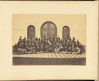 Group portrait of Caucasian officials