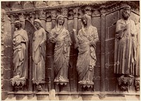 Reims Cathedral, statues side of central portal, right side, west door