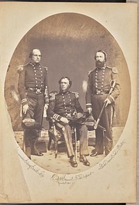 Group portrait of the official escorts of the first Japanese Embassy to the United States, New York by Charles DeForest Fredricks