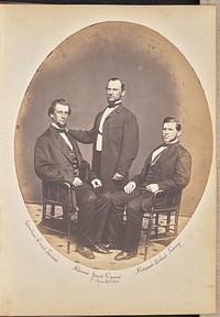 Group portrait of three men, New York by Charles DeForest Fredricks