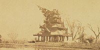 Burmese pagoda in Eden Gardens, Calcutta by Willoughby Wallace Hooper