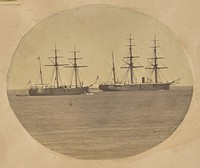 Two ships at sea