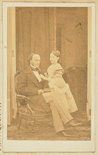 Portrait of a man and young girl