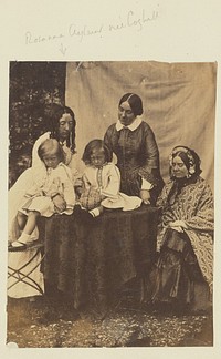 Group portrait of Rosanna Coghill Aylmer and others by Sir John Joscelyn Coghill