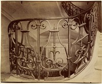 Staircase, rue Saint-Jacques 254 by Eugène Atget