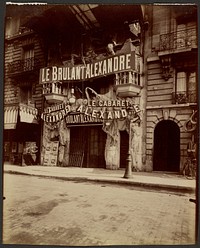Cabaret Alexandre, boulevard de Clichy 100 by Eugène Atget
