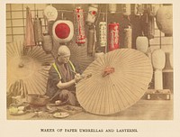 Maker of Paper Umbrellas and Lanterns by Kazumasa Ogawa