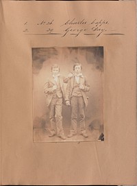 Portrait of Charles Capps and George Day