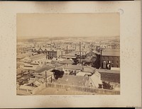 Birdseye view of Melbourne by Charles Bayliss