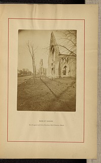 New England and Unity Churches, North Dearborn Street. by George N Barnard
