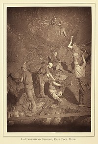 Underhand Stoping, East Pool Mine by John Charles Burrow