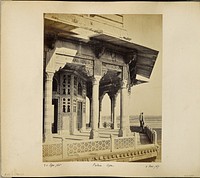 Agra; The Fort, exterior of the Zenana by Samuel Bourne