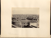 Malta, the Grand Harbour by Francis Frith