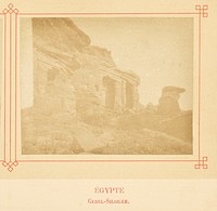 Gebel-Silsileh. by Félix Bonfils