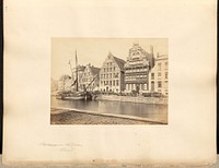 Old Houses on the Quay, Ghent by Francis Frith