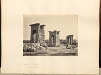 The 3 Pylon Gateways, Dabod, Nubia by Francis Frith