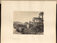 The Landing Place, Philae, R. Nile by Francis Frith