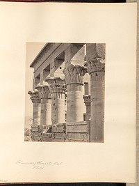 Columns of Pharaoh's Bed, Philae by Francis Frith