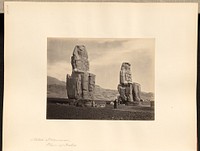 Statues of Memnon, Plain of Thebes by Francis Frith