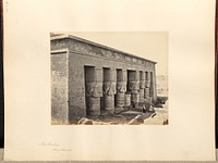 The Portico, Denderah by Francis Frith