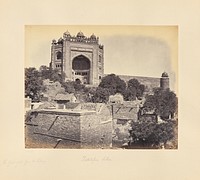 Futtypore Sikri; The Great Gate, from the Village by Samuel Bourne