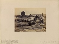 Jerusalem - The Mosk of the Dome of the Rock from the Governor's House by Francis Bedford