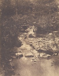 Forest Scene with Stream by Louis Désiré Blanquart Evrard