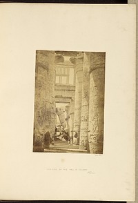 Interior of the Hall of Columns, Karnac by Francis Frith