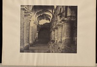 Madura. [Trimul Naik's] Palace, Vista from Upper End of Quadrangle Looking to One Side of Entrance. by Capt Linnaeus Tripe