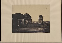 Madura. [Trimul Naik's] Palace, South East Turret from the Roof with Part of Domed Roof. by Capt Linnaeus Tripe