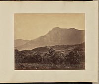Panoramic view of a hilly landscape, India by A T W Penn